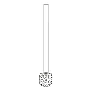 Inda Export R07140 toilet brush made of chrome-plated brass