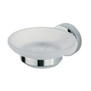 Inda Forum A36110CR21 soap holder satin glass/ chrome