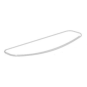 Inda Forum R76090 glass plate satinized glass