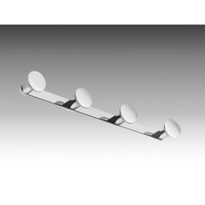 Inda Hotellerie - One AV120DCR viervoudige kledinghaak chroom