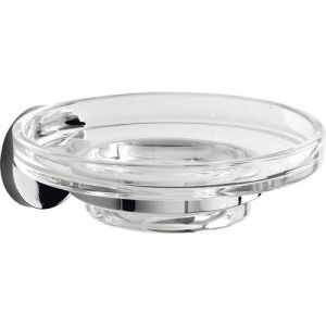 Inda One A24110CR03 soap holder transparent clear glass/ chrome