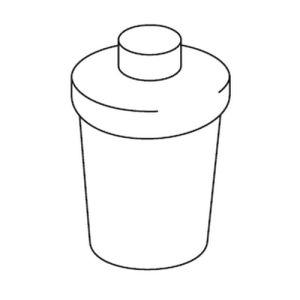 Inda R46670 bottle for soap dispenser satin glass