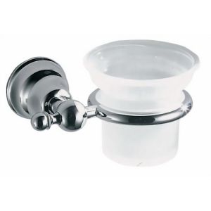 Inda Raffaella A32100BZ07 bekerhouder wit porselein/ brons