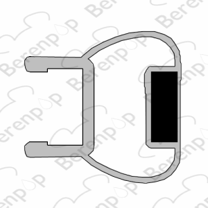 Inda Sim 6000 RBGV13313500 magnetic profile straight, 195cm, 6mm