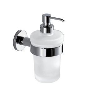 Inda Touch A46670CR21 zeepdispenser gesatineerd glas/ chroom