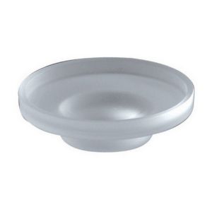 Inda R46110 soap dish satinized glass