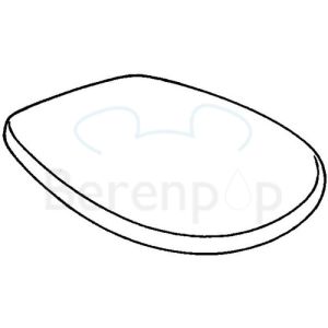 Keramag Renova No. 1 572165 toilet seat with cover white