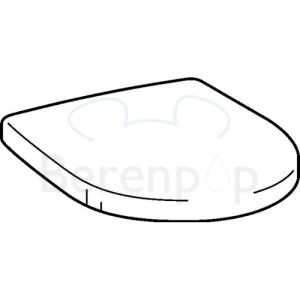 Keramag Renova No. 1 Plan 573085 toilet seat with cover white *no longer available*