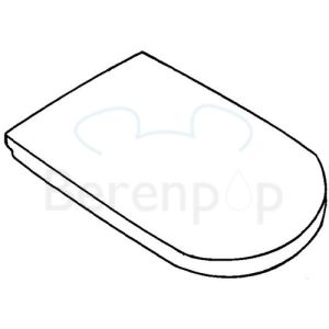 Keramag Vitelle 573625 toilet seat with lid white