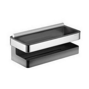 Keuco Moll 12759010001 shower basket with wiper chrome/ anthracite