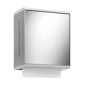 Keuco Moll 12785010100 paper towel holder (hinge right) aluminum silver/ white