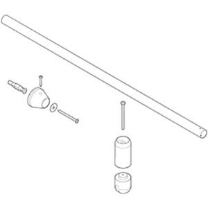 Novellini R80JOK10-K wall bracket 100cm chrome