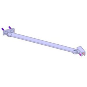 Novellini R80LOU350-K wall bracket 350mm chrome