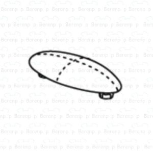 Pressalit A4033 buffer for seat oval gray