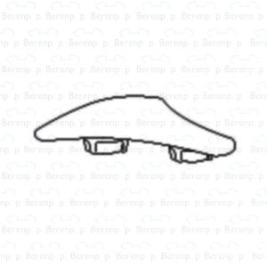 Pressalit A4051 buffer for cover and seat delta gray