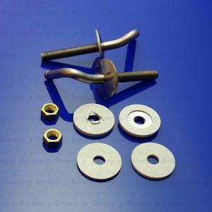 Pressalit B33P999 Magnum set of fixed hinges chrome