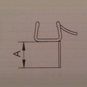 Provex 1312SA00F drainage strip 120cm, 18mm high, transparent, for glass thickness 8mm