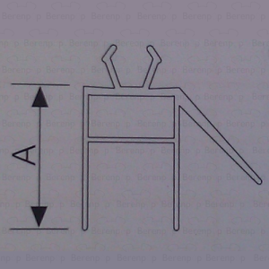 Provex Point - Classic 1208SA00F drainage strip 16mm high, transparent