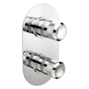 Pure Chronos CH5753 recessed thermostat with 2 outputs chrome