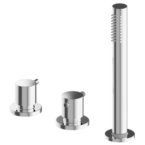 Pure Duero CN5310-IN 3-Loch-Wannenfüller-Kombination thermostatisch Edelstahl