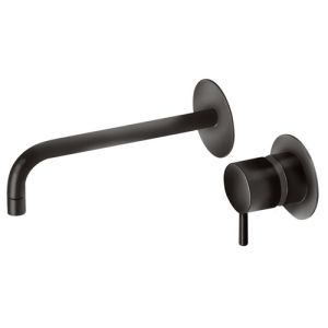 Pure Duero DU5404-ZW basin valve 2-hole complete with recessed part matt black