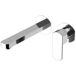 Pure Ebro EB5202 basin tap 2-hole complete with recessed part chrome