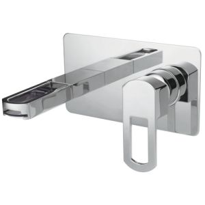 Pure Ebro EB5217 basin tap 2-hole complete with recessed part chrome