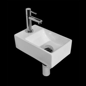 San4U 2500157 One Pack Wonder (left) fountain set white ceramic/ chrome