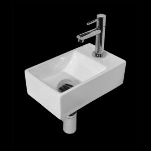 San4U 2501157 One Pack Wonder (right) fountain set white ceramic/ chrome