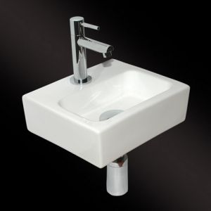 San4U 2505035 One Pack Mini Beta fountain set white ceramic/ chrome