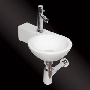 San4U 2516035 One Pack Step (left) fountain set white ceramic/ chrome