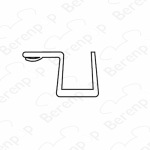 San4U Sealday SD029 stop profile 90 degrees, 200cm, 8mm