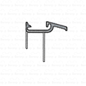 Sealskin Duka 5000-2 GUML347 afdichtprofiel 100cm transparant, 8mm
