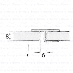Sealskin Optix 600 - 700 TSS004 Abdeckprofil 201cm transparent, 8mm *nicht mehr lieferbar*