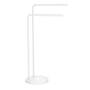 Smedbo Beslagsboden BX1231 vrijstaande dubbele handdoekhouder 40cm mat wit