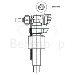 Sphinx S8H601070 float valve S6 *no longer available*