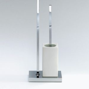 Decor Walther 0838500 DW 6710 toiletborstelhouder/ toiletrolhouder standaard chroom