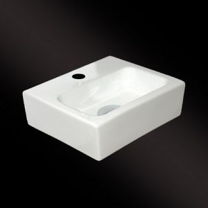 San4U 2505035 One Pack Mini Beta fountain set white ceramic/ chrome