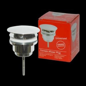 San4U 2512035 One Pack Mini-Block (left) fountain set white ceramic/ chrome