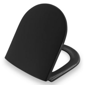 Pressalit Projecta D 172111-D28999 toilet seat with lid black polygiene