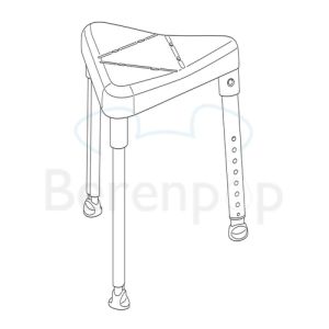 Etac Edge 81801030 Duschhocker eisblau