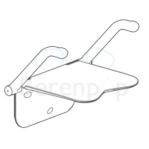 Etac Relax 81703020 shower seat with armrests white