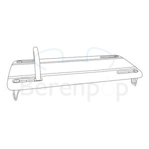 Etac Rufus Plus 81202002 Badebrett 73cm mit Griff weiß