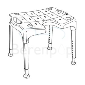 Etac Swift 81701410 Duschhocker grau