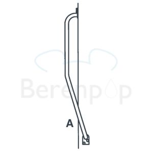 Handicare (Linido) LI2611011102 stair spindle bracket 510x510mm steel coated white