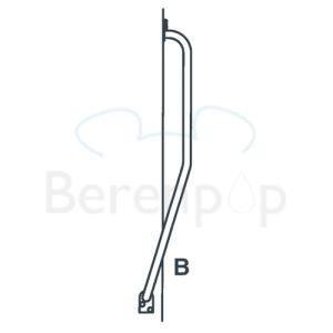 Handicare (Linido) LI2611012102 stair spindle bracket 510x510mm steel coated white