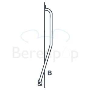 Handicare (Linido) LI2611012402 stair spindle bracket 510x510mm stainless steel coated white