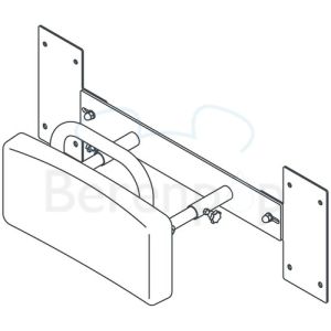 Handicare (Linido) LI2705200402 backrest for concealed cistern stainless steel coated white