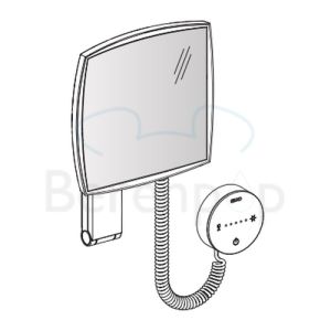 Keuco iLook_move 17613019000 cosmetic mirror 5x with lighting (without plug) chrome