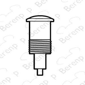 Sphinx S8H891000 push button + cover nut chrome (for outlet mechanism DF1, DF2, DF3, DF4, DF5) *no longer available*